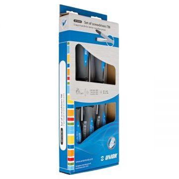 Unior  606CS5CR - Set surubelnite cu profil plat 5 bucati