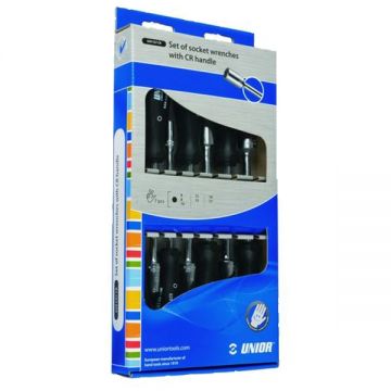 Unior  629CS7CR - Set surubelnite cu profil tubular 7 bucati