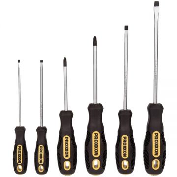 Proxxon  22604 - Set surubelnite cu profil PH si plat 6 bucati