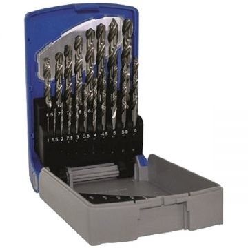 Tivoly  11452070015 - Set burghie metal HSS 1-10  mm tija cilindrica 19  bucati
