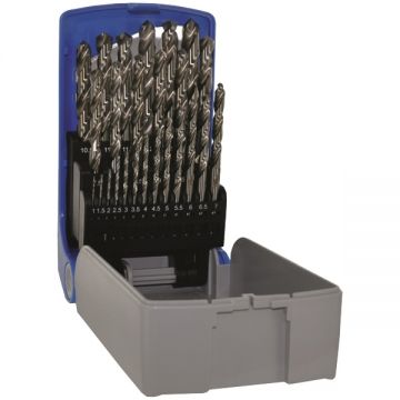 Tivoly  11452070017 - Set burghie metal HSS 1-13  mm tija cilindrica 25  bucati