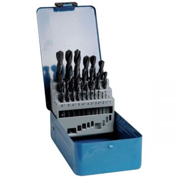 Tivoly  90200170003 - Set burghie metal HSS 1-13  mm tija cilindrica 25  bucati