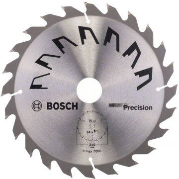 Bosch  PRECISION - Panza fierastrau circular lemn 210x30x2.5 mm 24 dinti