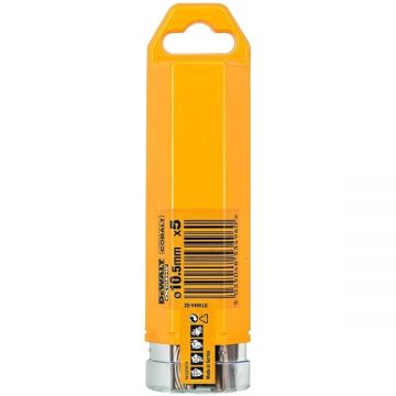 DeWalt  DT4944 - Set burghie metal HSS-CO 10.5  mm tija cilindrica 5  bucati