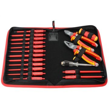 Felo  063 - Trusa scule de mana pentru electricieni 19 bucati