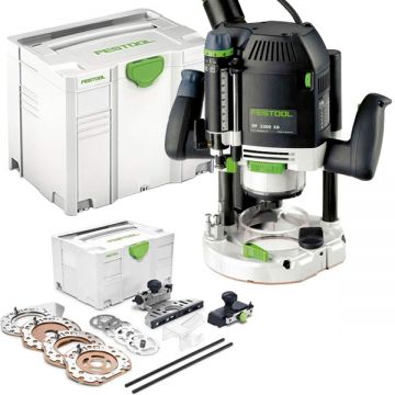 Festool  OF 2200 EB-Set - Masina de frezat 2200 W 8 12 mm valiza speciala accesorii