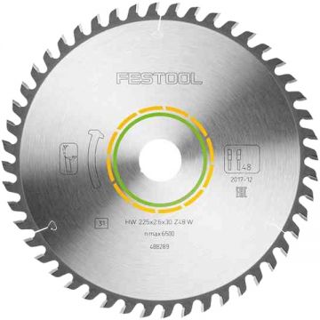 Festool  WOOD FINE CUT HW - Panza fierastrau circular lemn 225x30x2.6 mm 48 dinti