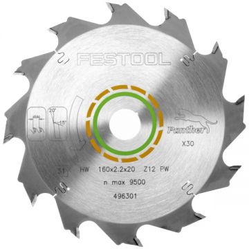 Festool  WOOD RIP CUT HW - Panza fierastrau circular lemn 160x20x2.2 mm 12 dinti