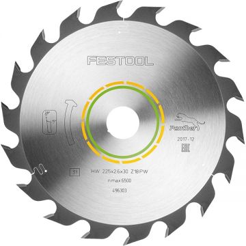Festool  WOOD RIP CUT HW - Panza fierastrau circular lemn 225x30x2.6 mm 18 dinti