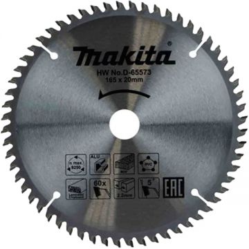 Makita  D-65573 - Panza fierastrau circular multimaterial 165x20x2.2 mm 60 dinti