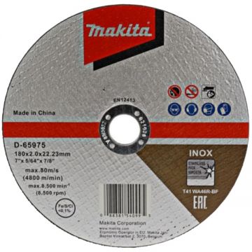 Makita  D-65975 - Disc taiere inox 180x22.2x2 mm 1 buc