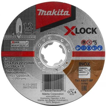Makita  E-00418 - Disc polizare inox 125x22.2x6  mm