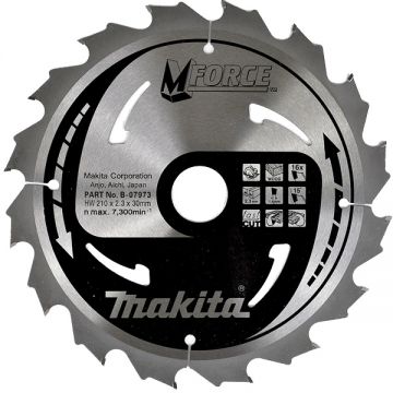 Makita  MFORCE - Panza fierastrau circular lemn 210x30x2.3 mm 16 dinti