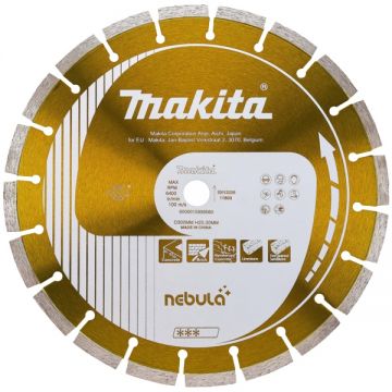 Makita  NEBULA - Disc diamantat de taiere segmentat 350x25.4/20x3 mm taiere uscata