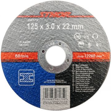 Sthor  08175 - Disc taiere metal 125x22x3 mm 1 buc