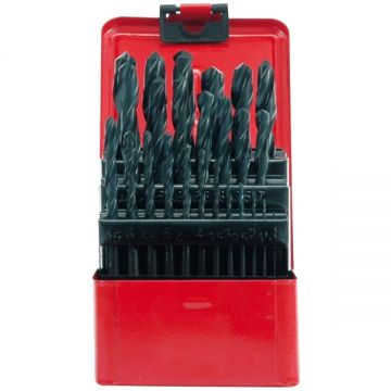 Sthor  22250 - Set burghie metal HSS 1-13  mm tija cilindrica 25  bucati