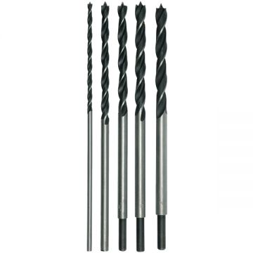 Sthor  22460 - Set burghie lemn cu varf ascutit 6-14  mm tija cilindrica 6 bucati