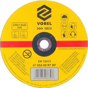 Vorel  08639 - Disc taiere metal 230x22x1.6 mm 1 buc