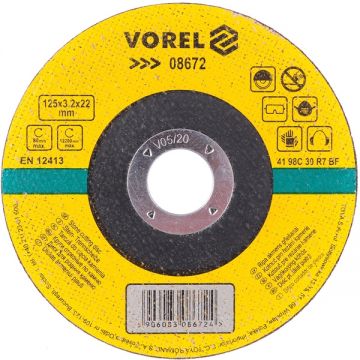 Vorel  08672 - Disc taiere piatra 125x22x3.2 mm 1 buc