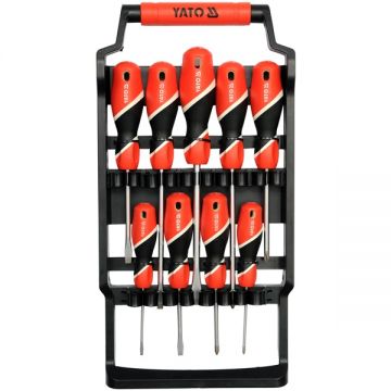 Yato  YT-25968 - Set surubelnite cu profil PH si plat 9 bucati