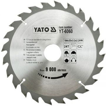 Yato  YT-6060 - Panza fierastrau circular lemn 184x30x3.2 mm 24 dinti
