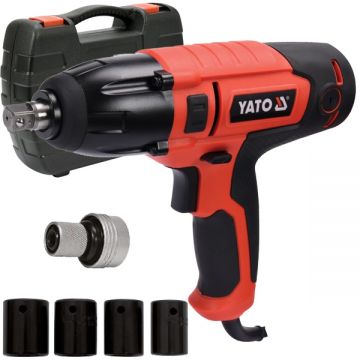 Yato  YT-82020 - Masina de insurubat cu impact 450 W 450 Nm - patrat 1/2 inch valiza plastic accesorii