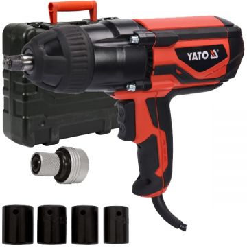 Yato  YT-82021 - Masina de insurubat cu impact 1020 W 600 Nm - patrat 1/2 inch valiza plastic accesorii