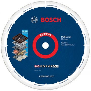 Bosch  EXPERT Diamond Metal Wheel - Disc diamantat de taiere segmentat 355x25.4x- mm taiere uscata
