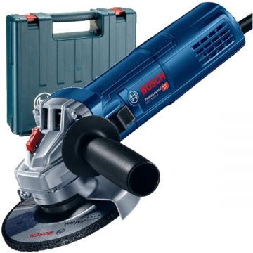 Bosch  GWS 9-125 S - Polizor unghiular cu fir 900 W 125 mm turatie reglabila valiza plastic