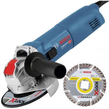 Bosch  GWX 14-125 X-LOCK - Polizor unghiular cu fir 1400 W 125 mm turatie constanta pornire lina accesorii