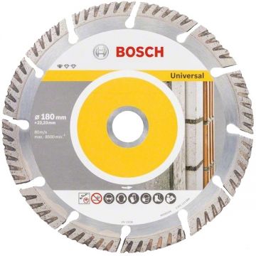Bosch  Standard for Universal - Disc diamantat de taiere segmentat 180x22.2x2.4 mm taiere uscata 10 bucati