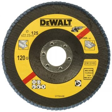 DeWalt  DT3268 - Disc lamelar profil drept 125x22.2 mm granulatie 120