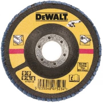 DeWalt  DT3310 - Disc lamelar profil drept 125x22.2 mm granulatie 80