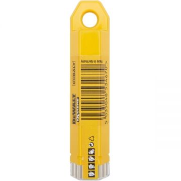 DeWalt  DT4929 - Set burghie metal HSS-CO 5  mm tija cilindrica 10  bucati
