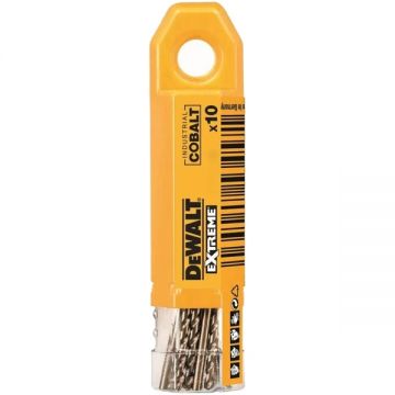 DeWalt  DT4936 - Set burghie metal HSS-CO 7  mm tija cilindrica 10  bucati