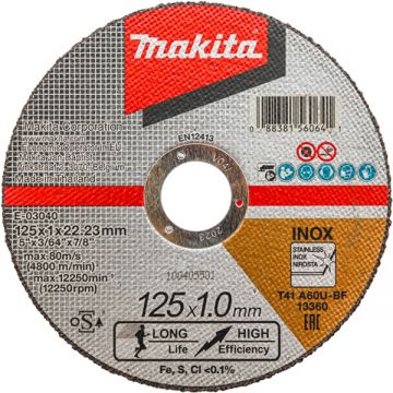 Makita  E-03040 - Disc taiere metal 125x22x1 mm 1 buc