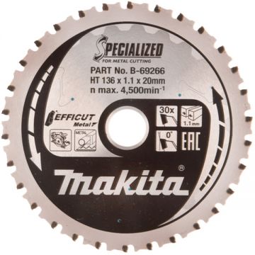 Makita  SPECIALIZED - Panza fierastrau circular otel 136x20x1.1 mm 30 dinti