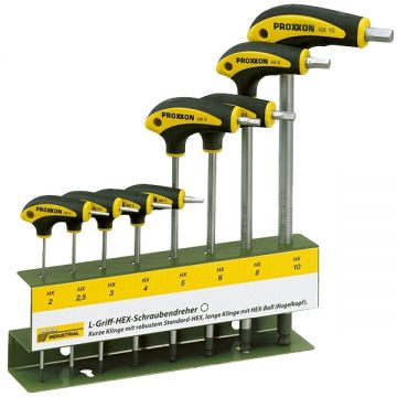 Proxxon  22650 - Set surubelnite cu profil hexagonal 8 bucati