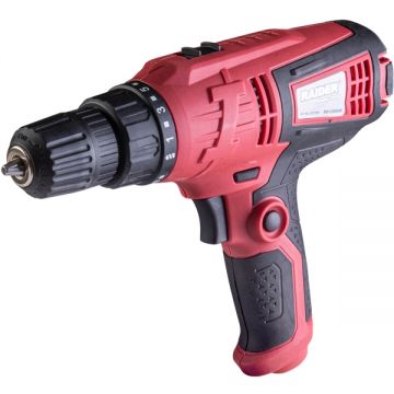 Raider  RD-CDD08 - Masina de gaurit fara percutie 400 W mandrina rapida 10 mm 2 trepte viteza