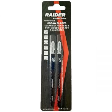 Raider  RD-WT344CB - Set panze fierastrau pendular tija cu un prag de prindere (T) 116 mm lemn taiere dreapta fina 2 bucati