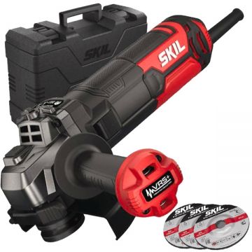 Skil  9151 GB - Polizor unghiular cu fir 1010 W 125 mm protectie suprasarcina turatie reglabila maner antivibratii pornire lina valiza plastic accesorii