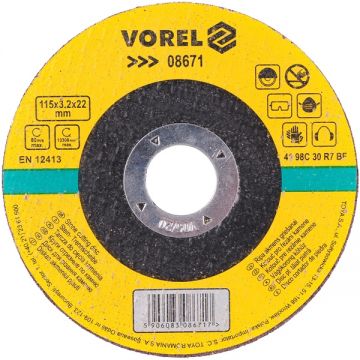 Vorel  08671 - Disc taiere piatra 115x22x3.2 mm 1 buc