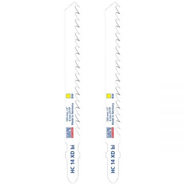 Wilpu  HC 14 XD BI - Set panze fierastrau pendular tija cu un prag de prindere (T) 100 mm lemn taiere curba fina 2 bucati