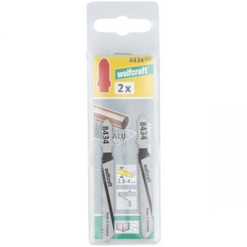 Wolfcraft  8434000 - Set panze fierastrau pendular tija cu un prag de prindere (T) 75 mm metal taiere dreapta fina 2 bucati
