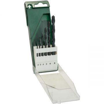 Bosch  2609255029 - Set burghie metal HSS-R 2-8  mm tija cilindrica 6  bucati