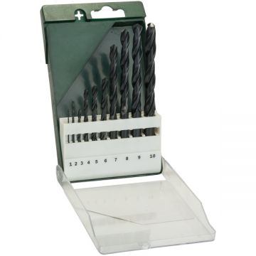 Bosch  2609255030 - Set burghie metal HSS-R 1-10  mm tija cilindrica 10  bucati