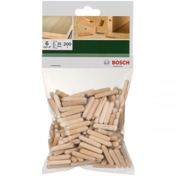 Bosch  2609255310 - Dibluri din lemn 6x30 mm 200 bucati