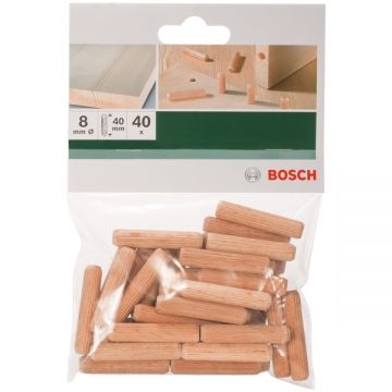 Bosch  2609255311 - Dibluri din lemn 8x40 mm 40 bucati