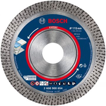 Bosch  EXPERT HardCeramic - Disc diamantat de taiere continuu 115x22.2x1.4 mm taiere uscata