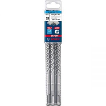 Bosch  EXPERT SDS plus-7X - Set burghie SDS-Plus 10  mm 10 bucati beton armat